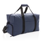 Дорожная сумка из гладкого полиуретана темно-синий; 