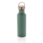 Бутылка из нержавеющей стали с бамбуковой крышкой Modern зеленый; 