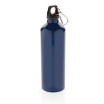 Алюминиевая бутылка для воды XL с карабином синий; черный
