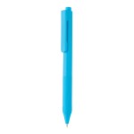 Ручка X9 с глянцевым корпусом и силиконовым грипом синий; 