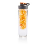 Бутылка для воды Tritan с контейнером для фруктов, 800 мл, синий оранжевый; 