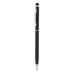 Тонкая металлическая ручка-стилус черный; 