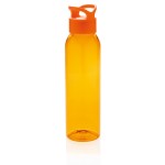 Герметичная бутылка для воды из AS-пластика, оранжевая оранжевый; 