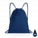 Рюкзак на шнурке Impact из переработанного хлопка AWARE™, 145 г синий; 