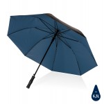 Двухцветный плотный зонт Impact из RPET AWARE™ с автоматическим открыванием, d120 см синий; 