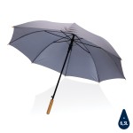 Плотный зонт Impact из RPET AWARE™ с автоматическим открыванием, d120 см темно-серый; 