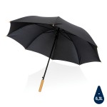 Плотный зонт Impact из RPET AWARE™ с автоматическим открыванием, d120 см черный; 