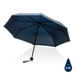 Компактный зонт Impact из RPET AWARE™ со светоотражающей полосой, d96 см  темно-синий; 