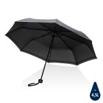 Компактный зонт Impact из RPET AWARE™ со светоотражающей полосой, d96 см  черный; 