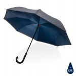 Двусторонний зонт Impact из RPET AWARE™ 190T, d105 см темно-синий; 