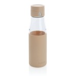 Стеклянная бутылка для воды Ukiyo с силиконовым держателем коричневый; 
