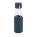 Стеклянная бутылка для воды Ukiyo с силиконовым держателем синий; 
