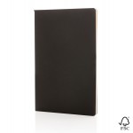 Блокнот FSC® в мягком переплете, A5 черный; 