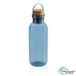 Бутылка для воды из rPET GRS с крышкой из бамбука FSC, 680 мл синий; 