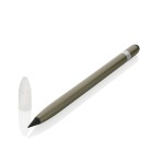 Алюминиевый вечный карандаш с ластиком зеленый; 