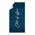 Пляжное полотенце Vinga Lounge, 80х160 см темно-синий; бежевый
