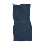 Спортивное полотенце VINGA из rPET, 140x70 см синий; 
