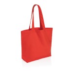 Сумка-шоппер Impact из переработанного канваса Aware™ с карманом, 240 г/м2 сочный красный; 