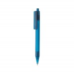 Ручка X8 из прозрачного rPET GRS синий; 