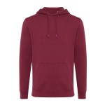 Худи Iqoniq Jasper из переработанного хлопка, унисекс, 340 г/м² бордовый; 