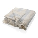 Пляжное полотенце Ukiyo Yukari XL из переработанного хлопка AWARE™, 100x180 см серый; 