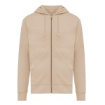 Худи на молнии Iqoniq Abisko из переработанного хлопка, унисекс, 340 г/м² цвет пустыни; 