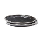 Набор плоских тарелок VINGA Nomimono, d20 см, 2 шт. черный; 
