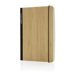 Блокнот Scribe с обложкой из бамбука, А5, 80 г/м² черный; 