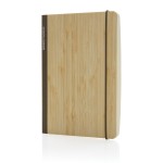 Блокнот Scribe с обложкой из бамбука, А5, 80 г/м² коричневый; 