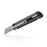 Строительный нож из переработанного пластика RCS с линейкой на корпусе серый; 