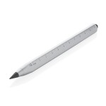 Многофункциональный вечный карандаш Eon из переработанного алюминия RCS серебряный; 