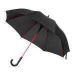 Зонт-трость Quantum, черный/красный