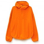 Анорак флисовый унисекс Fliska, оранжевый, размер XL/XXL