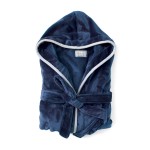 Банный халат VINGA Louis из rPET GRS, S-M, унисекс, 350 г/м² темно-синий; 