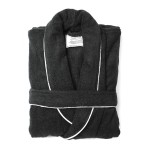 Банный халат VINGA Harper, L-XL, унисекс, 450 г/м² серый; 