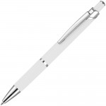 Ручка шариковая Chromos Soft Touch, белая