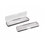 Футляр для ручки Pencase Uno, пластик, прозрачный/черный