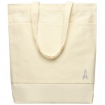 Сумка для покупок JETTA 325 г/м² с шильдом - ракета, натуральный