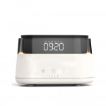 Светодиодный USB увлажнитель-ароматизатор Brava с часами с подсветкой, белый