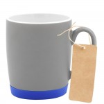 Кружка Make Me To Go, серая/синяя с биркой