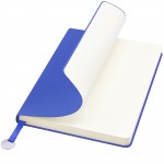 Блокнот A5 Officer в мягком переплёте с металлической биркой, синий