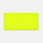 Лейбл из ПВХ Dzeta, XS, желтый неон