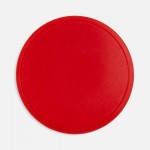 Лейбл из ПВХ Dzeta Round, L, красный