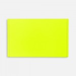 Лейбл из ПВХ Dzeta, ХL, желтый неон