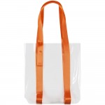 Шопер Clear Fest, прозрачный с оранжевыми ручками