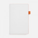 Ежедневник White Shall, недатированный, бело-оранжевый