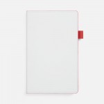 Ежедневник White Shall, недатированный, бело-красный
