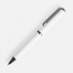 Ручка шариковая Inkish Gunmetal в футляре, белая