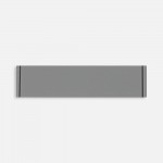 Лейбл из ПВХ Dzeta, S, серый