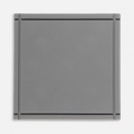 Лейбл из ПВХ Dzeta, L, серый